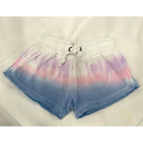 Jacks Surfboards Girls Tie Dye Shorts Sz 6X Comfy Fleece Lined NWOT - Picture 1 of 6